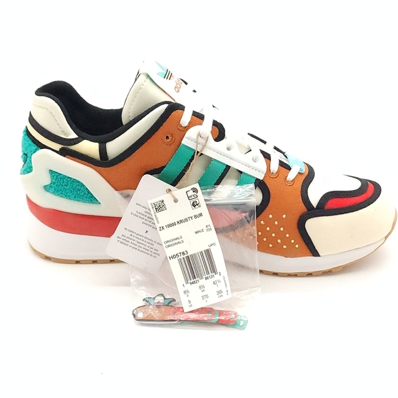 Adidas ZX 10000 x The Simpsons A-ZX Series Krusty Burger Collab HO5783 Size 9